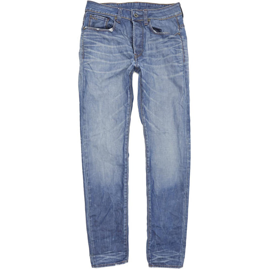 G-Star 3301 Men Blue Straight Regular Jeans W30 L34