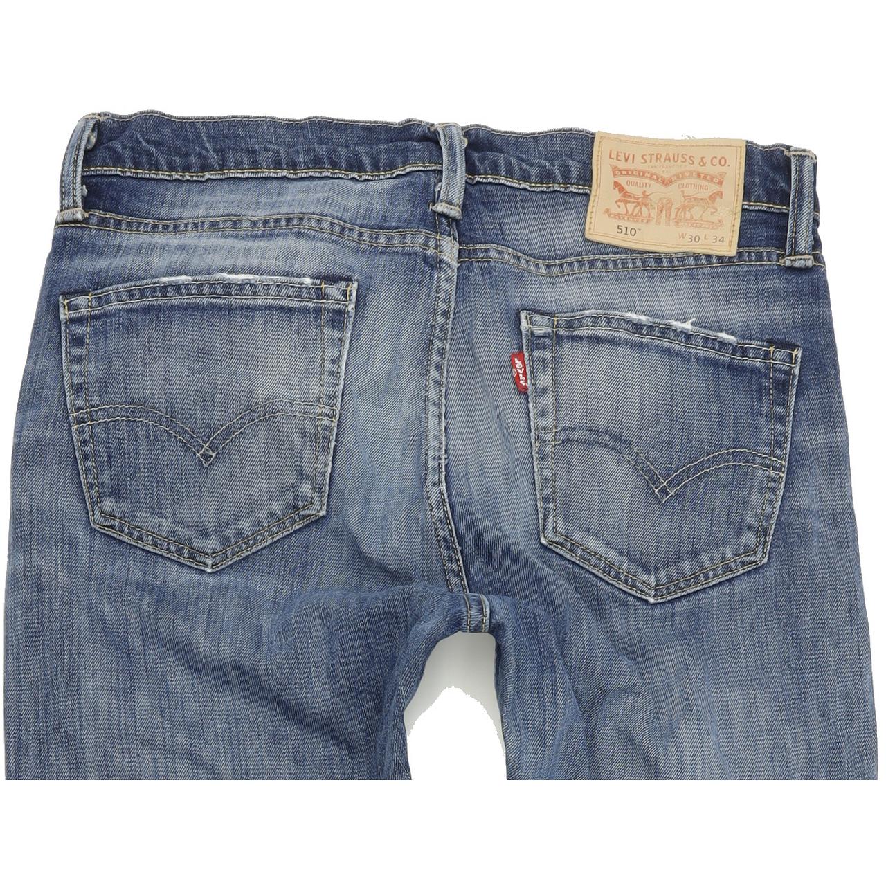 Levi's 510 Men Blue Skinny Slim Jeans W30 L34