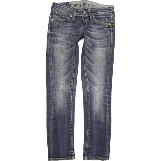 G-Star Core Women Blue Skinny Slim Stretch Jeans W26 L30