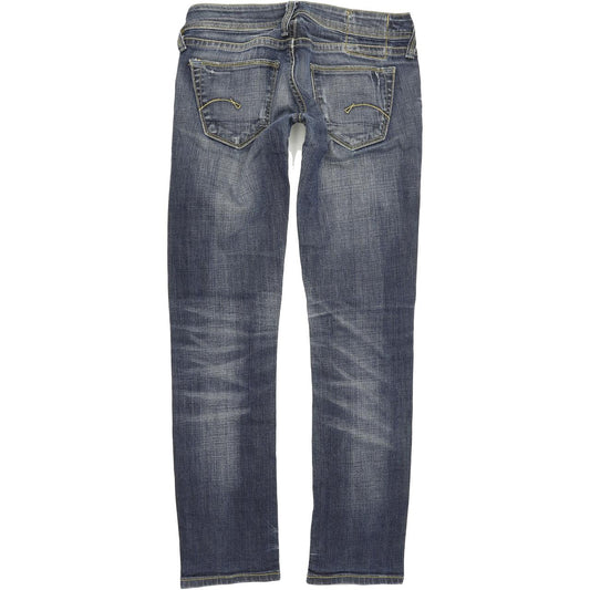 G-Star Core Women Blue Skinny Slim Stretch Jeans W26 L30