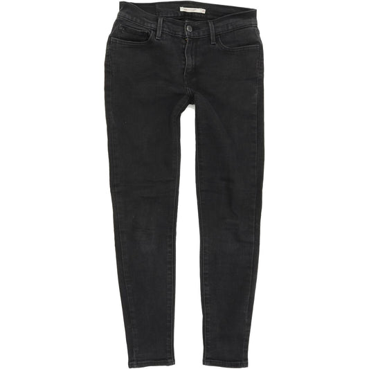 Levi's 710 Super Women Grey Skinny Slim Stretch Jeans W28 L28