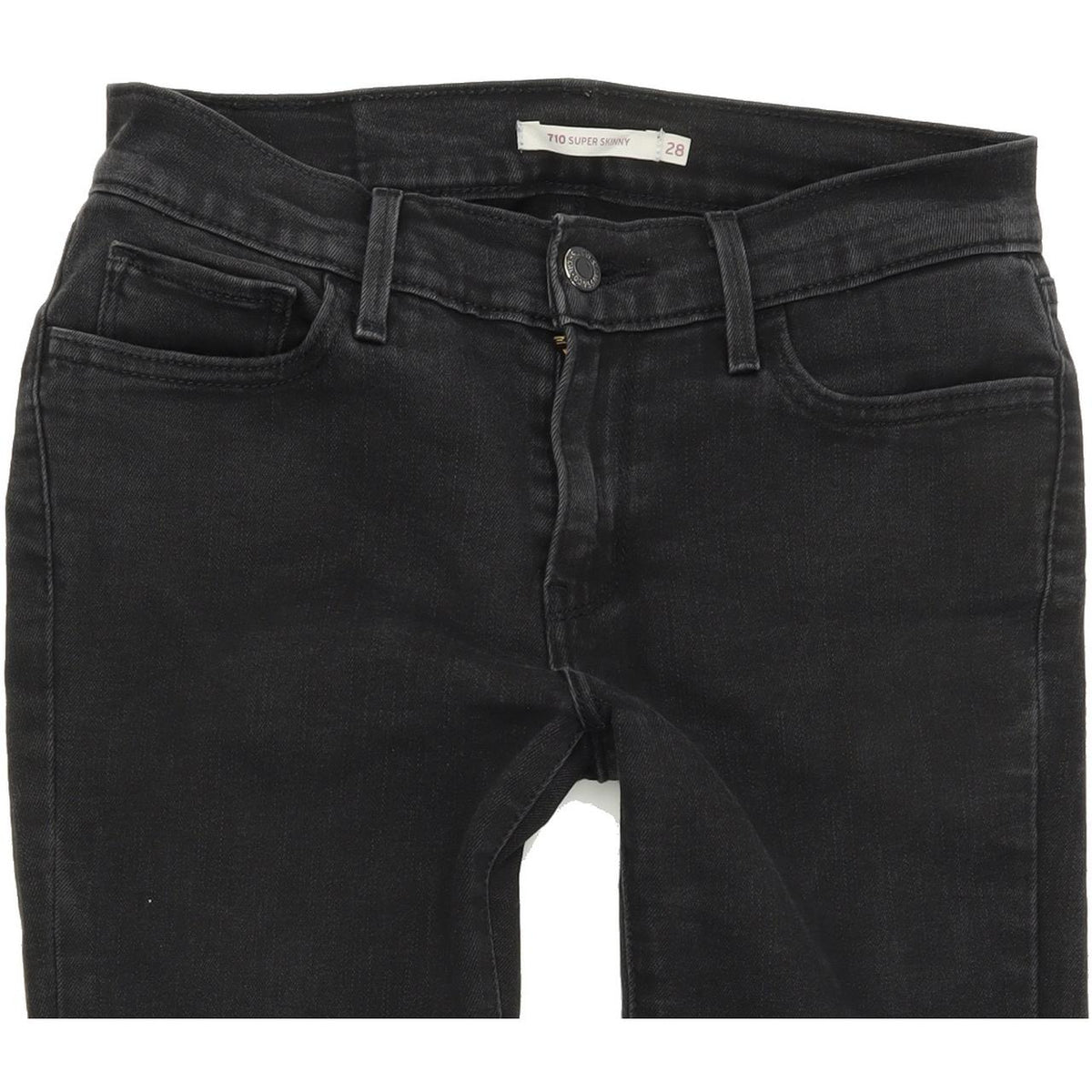 Levi's 710 Super Women Grey Skinny Slim Stretch Jeans W28 L28