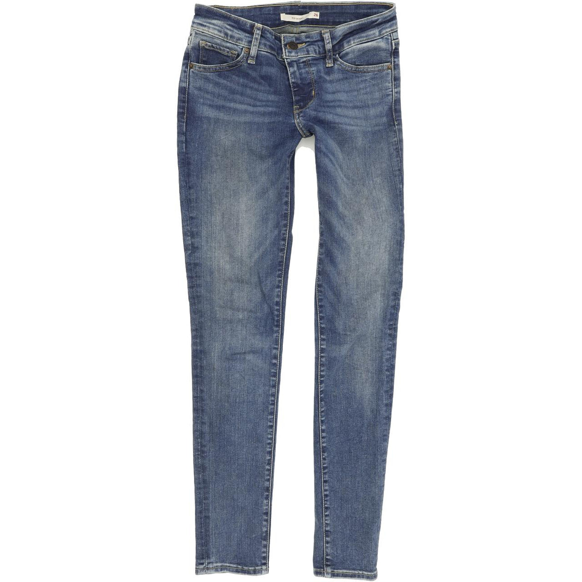 Levi's 711 Women Blue Skinny Slim Stretch Jeans W26 L30
