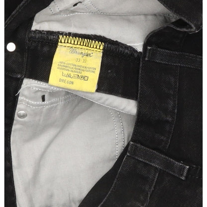 Wrangler Oregon Men Black Straight Regular Jeans W33 L31