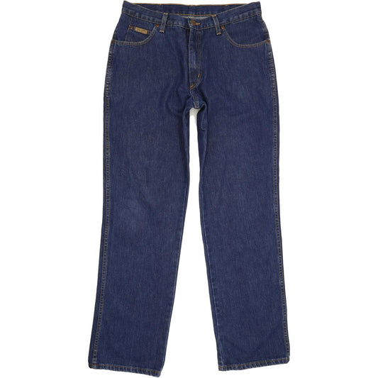 Wrangler Comfort Men Blue Straight Regular Jeans W34 L33