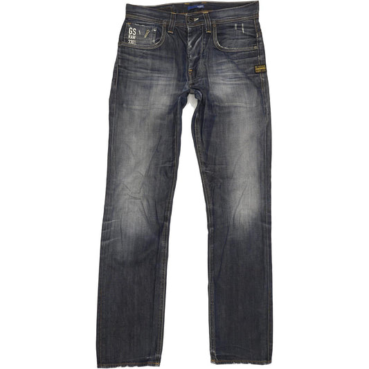 G-Star Men Blue Straight Regular Jeans W30 L31