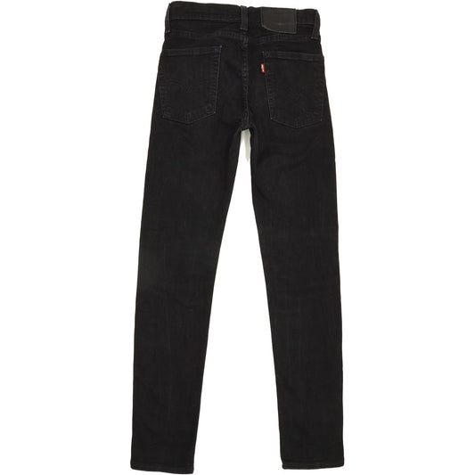 Levi's 510 Men Black Skinny Slim Stretch Jeans W27 L30