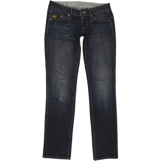 G-Star Midge Women Blue Straight Slim Stretch Jeans W29 L32