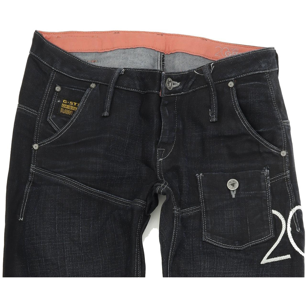 G-Star Odeon Women Blue Tapered Regular Jeans W26 L32