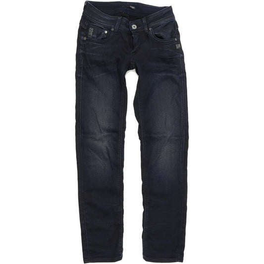 G-Star Attacc Women Blue Straight Regular Stretch Jeans W25 L28