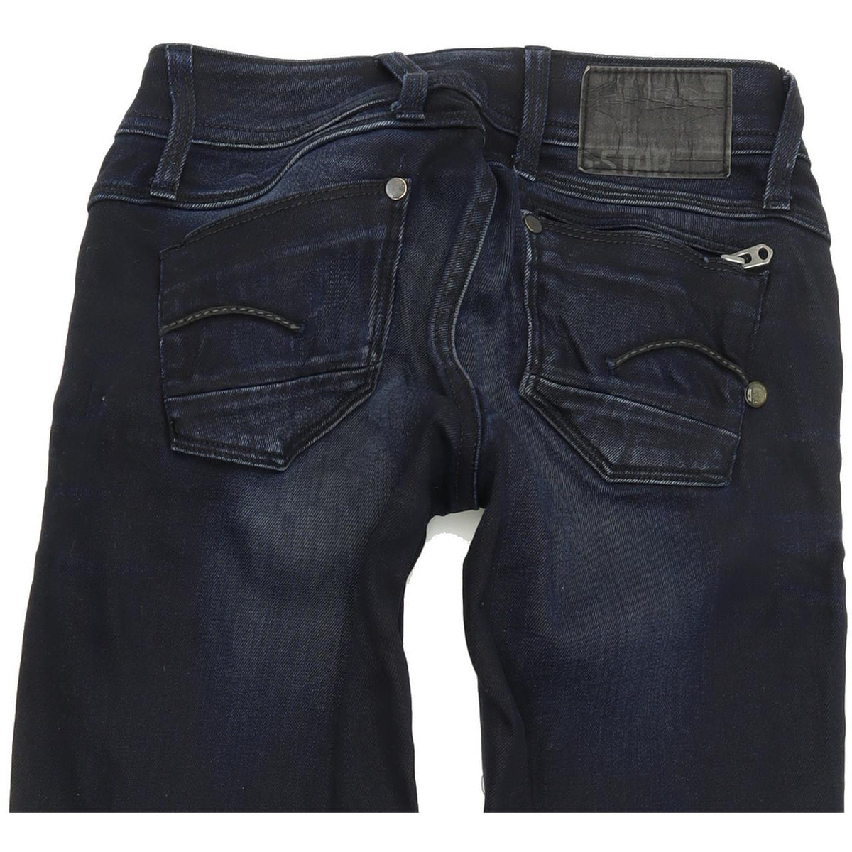 G-Star Attacc Women Blue Straight Regular Stretch Jeans W25 L28