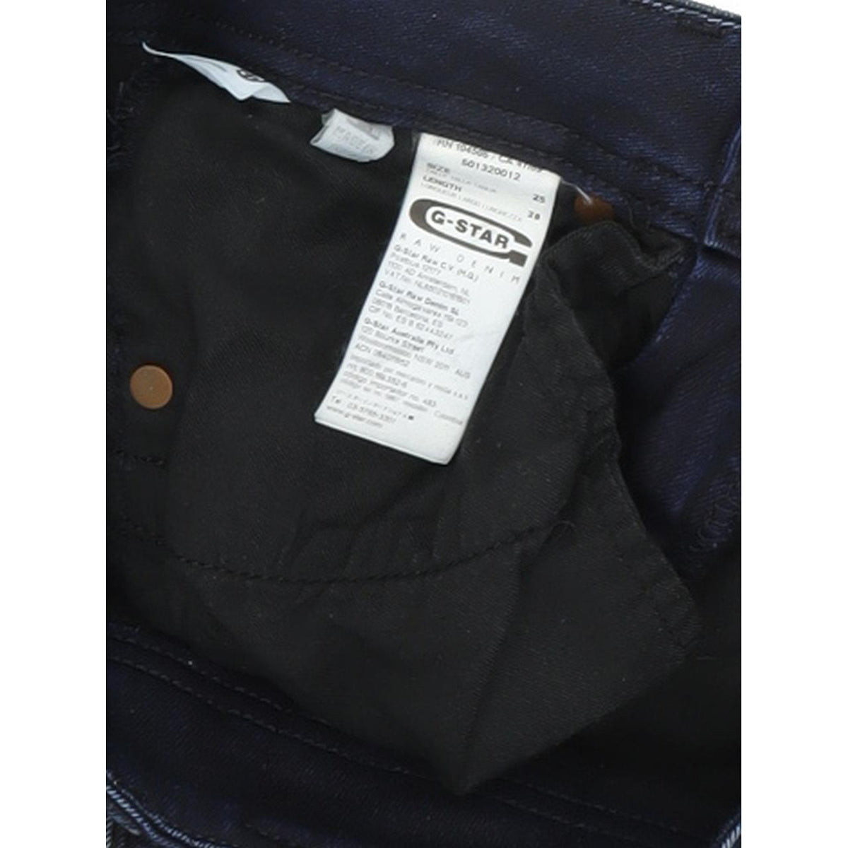 G-Star Attacc Women Blue Straight Regular Stretch Jeans W25 L28