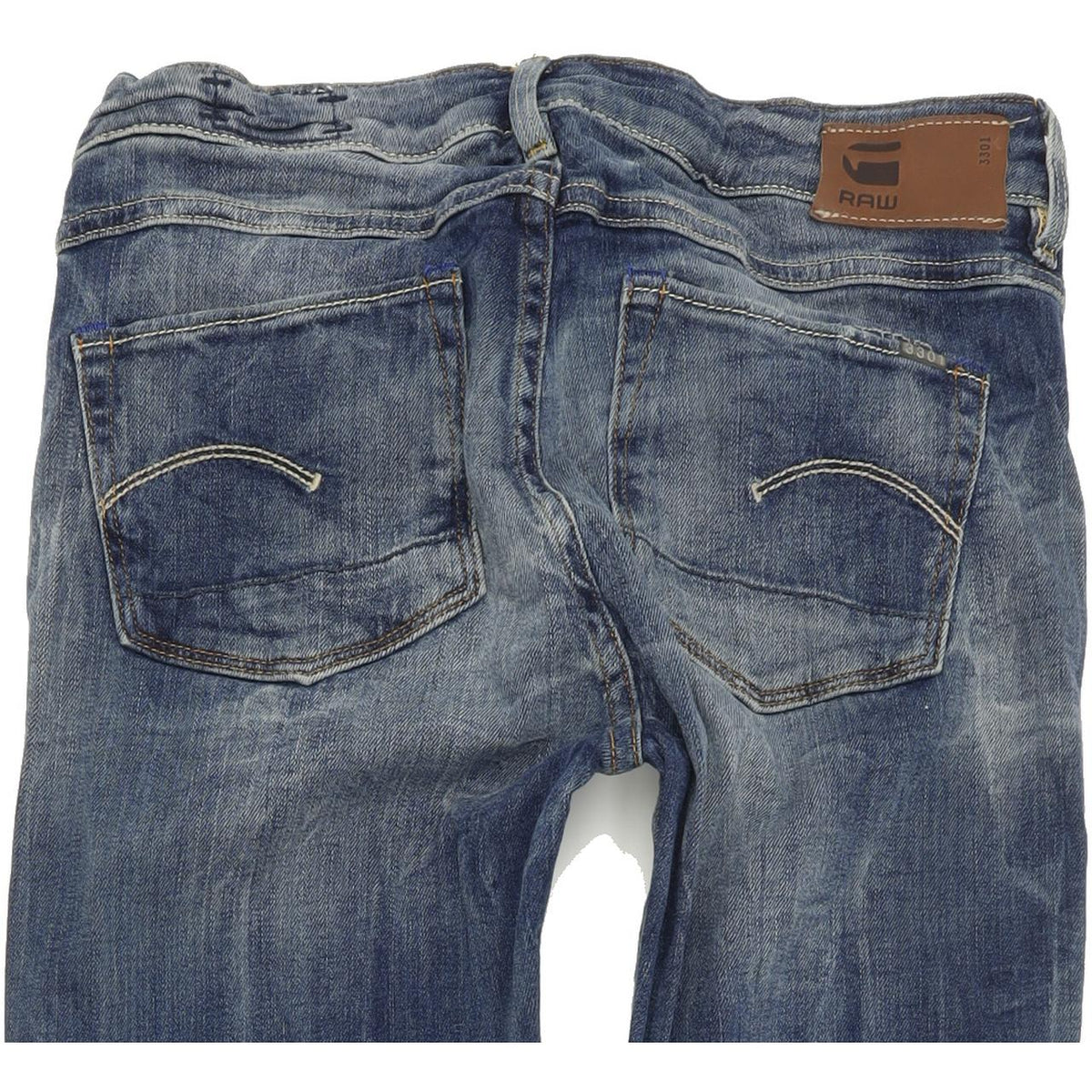 G-Star 3301 Contour  Women Blue Skinny Slim Stretch Jeans W28 L34