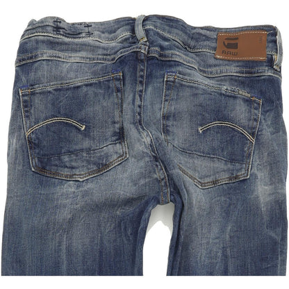 G-Star 3301 Contour  Women Blue Skinny Slim Stretch Jeans W28 L34