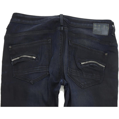 G-Star Women Blue Tapered Slim Stretch Jeans W30 L30