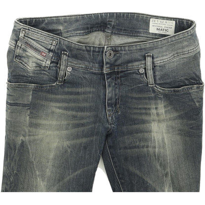 Diesel Matic 0882L Women Blue Skinny Slim Stretch Jeans W29 L32