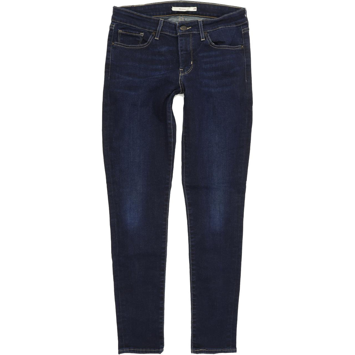 Levi's 711 Women Blue Skinny Slim Stretch Jeans W28 L30