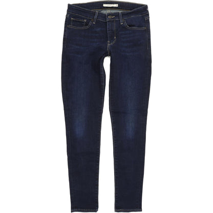 Levi's 711 Women Blue Skinny Slim Stretch Jeans W28 L30
