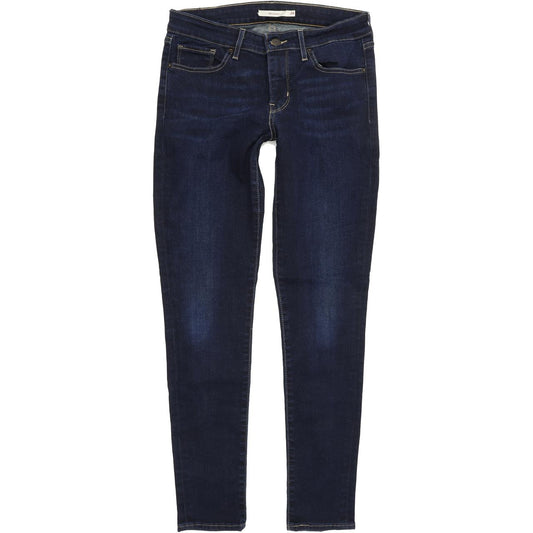 Levi's 711 Women Blue Skinny Slim Stretch Jeans W28 L30