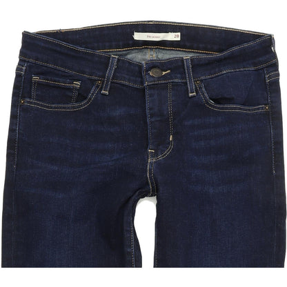 Levi's 711 Women Blue Skinny Slim Stretch Jeans W28 L30