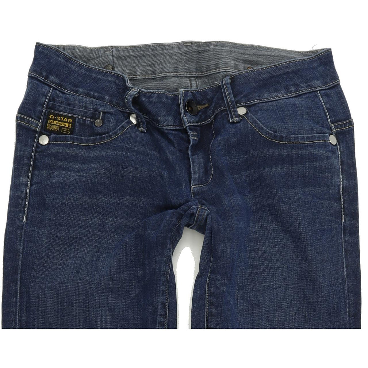 G-Star Midge Women Blue Straight Regular Stretch Jeans W29 L34