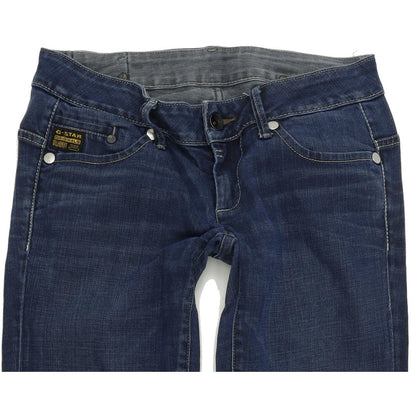 G-Star Midge Women Blue Straight Regular Stretch Jeans W29 L34