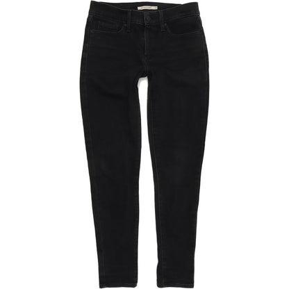 Levi's 311 Women Black Skinny Slim Stretch Jeans W25 L28