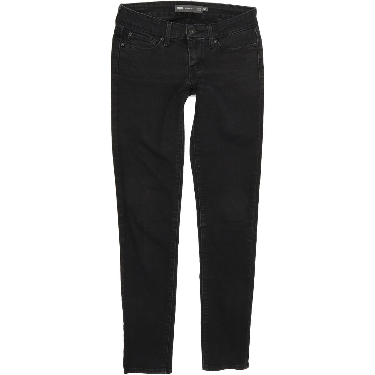Levi's Slight Curve Women Black Skinny Slim Jeans W25 L32