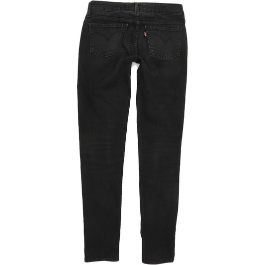 Levi's Slight Curve Women Black Skinny Slim Jeans W25 L32