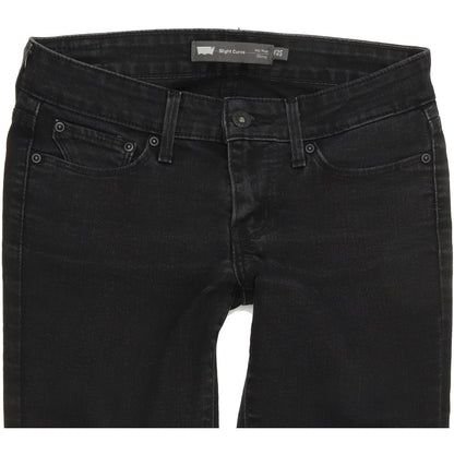 Levi's Slight Curve Women Black Skinny Slim Jeans W25 L32