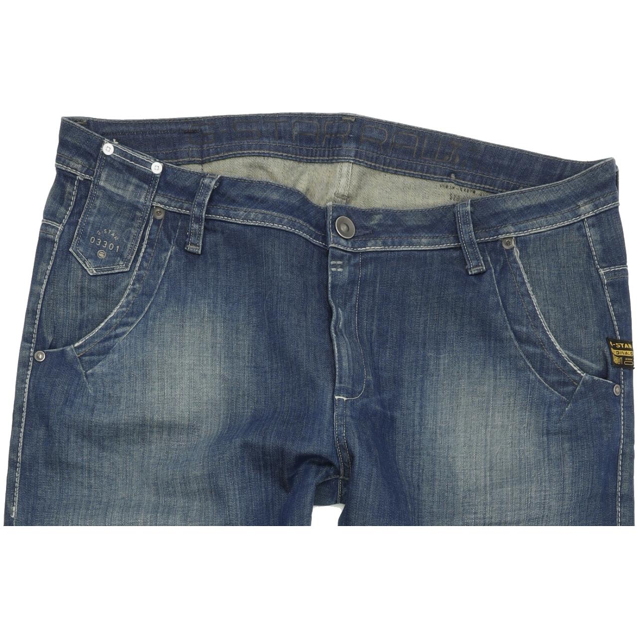 G-Star Lyric Women Blue Straight Loose Stretch Jeans W32 L31