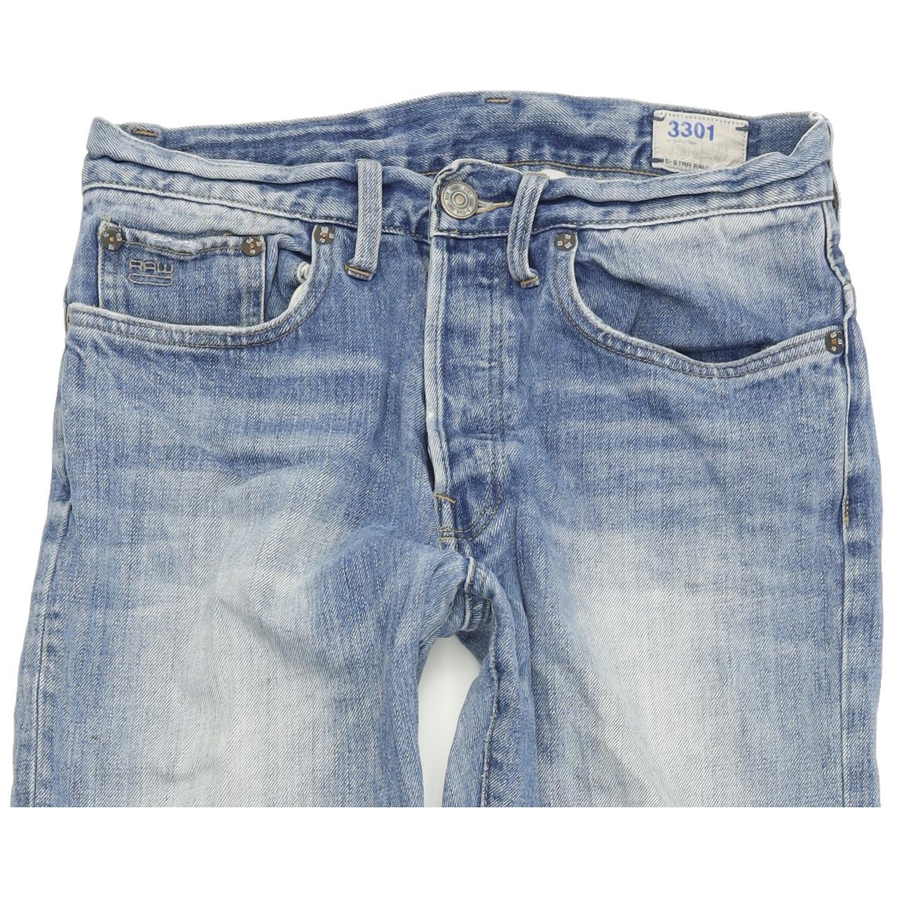 G-Star 3301 Men Blue Straight Regular Jeans W31 L33