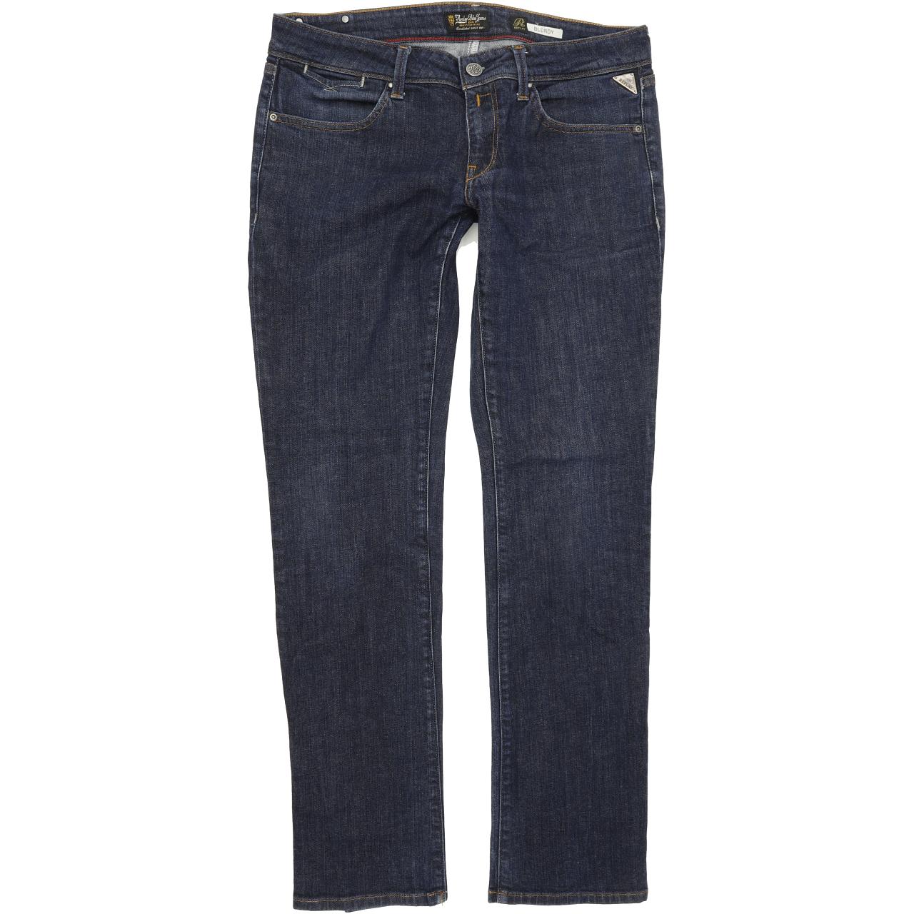 Replay Blondy Women Blue Straight Regular Jeans W31 L31