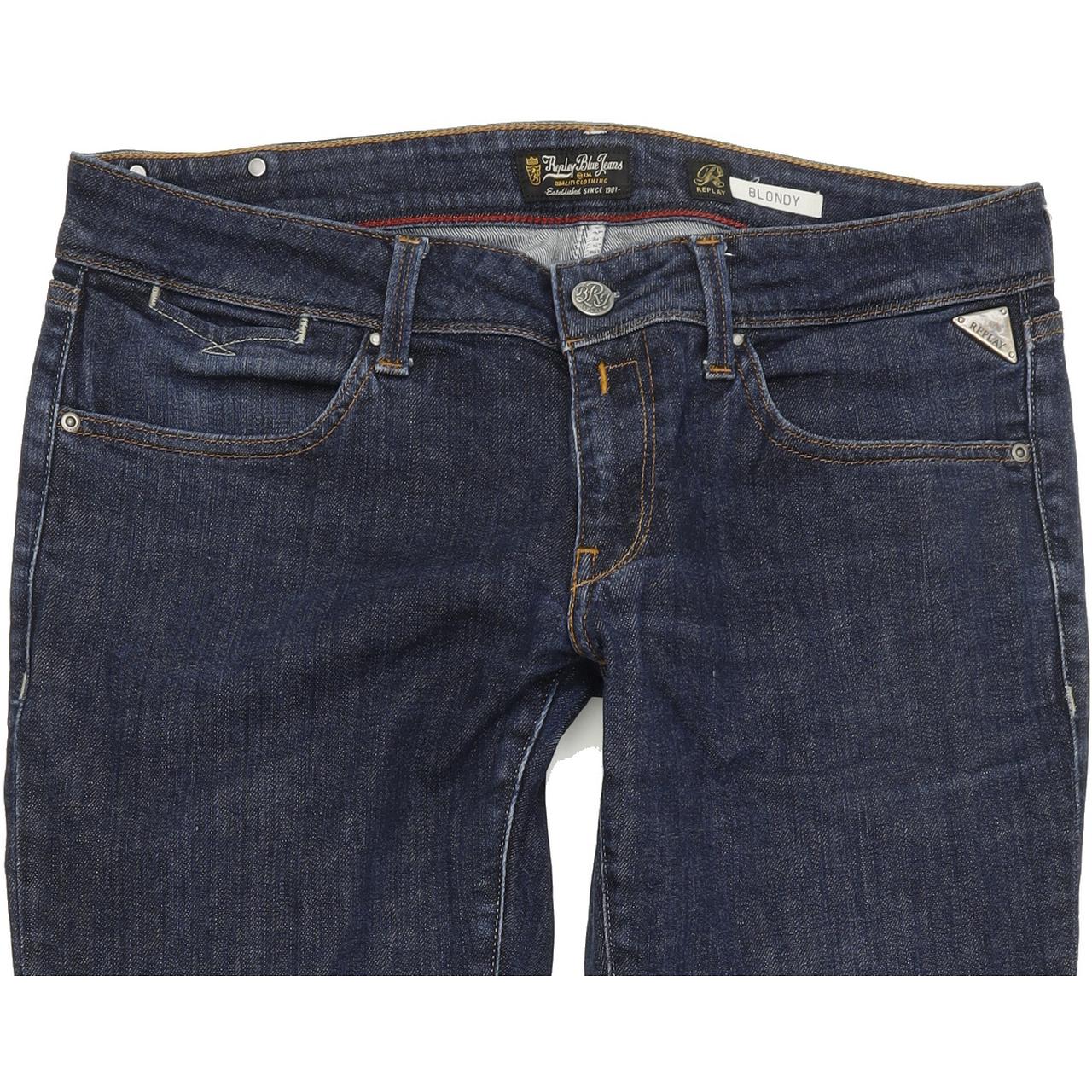 Replay Blondy Women Blue Straight Regular Jeans W31 L31