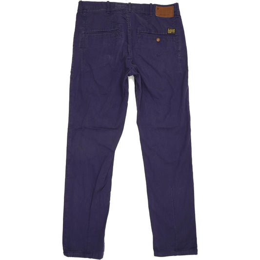 G-Star Bronson Women Navy Tapered Loose Chino Stretch Jeans W32 L30