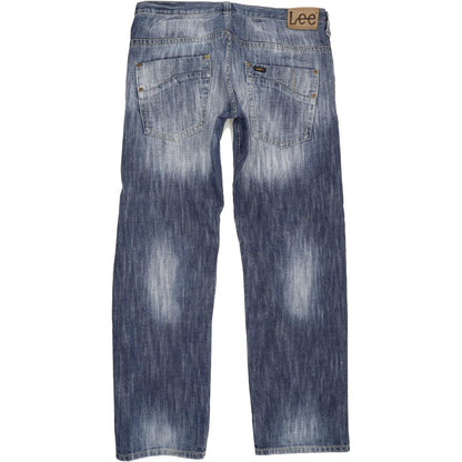 Lee Ripley 3-Needle Men Blue Straight Regular Jeans W36 L32