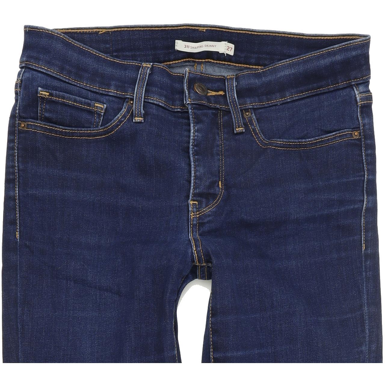 Levi's 311 Women Blue Skinny Slim Stretch Jeans W27 L34