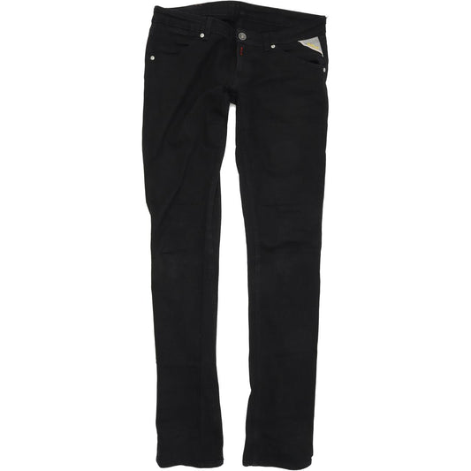 Replay WM 536000 Men Black Straight Regular Stretch Jeans W32 L37