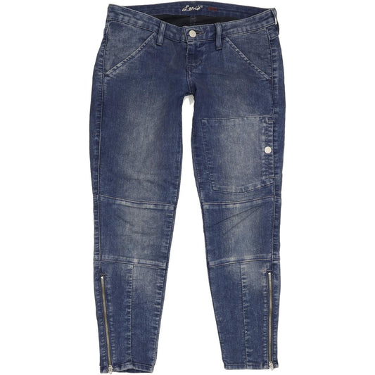 Levi's Women Blue Skinny Slim Capri Stretch Jeans W27 L24