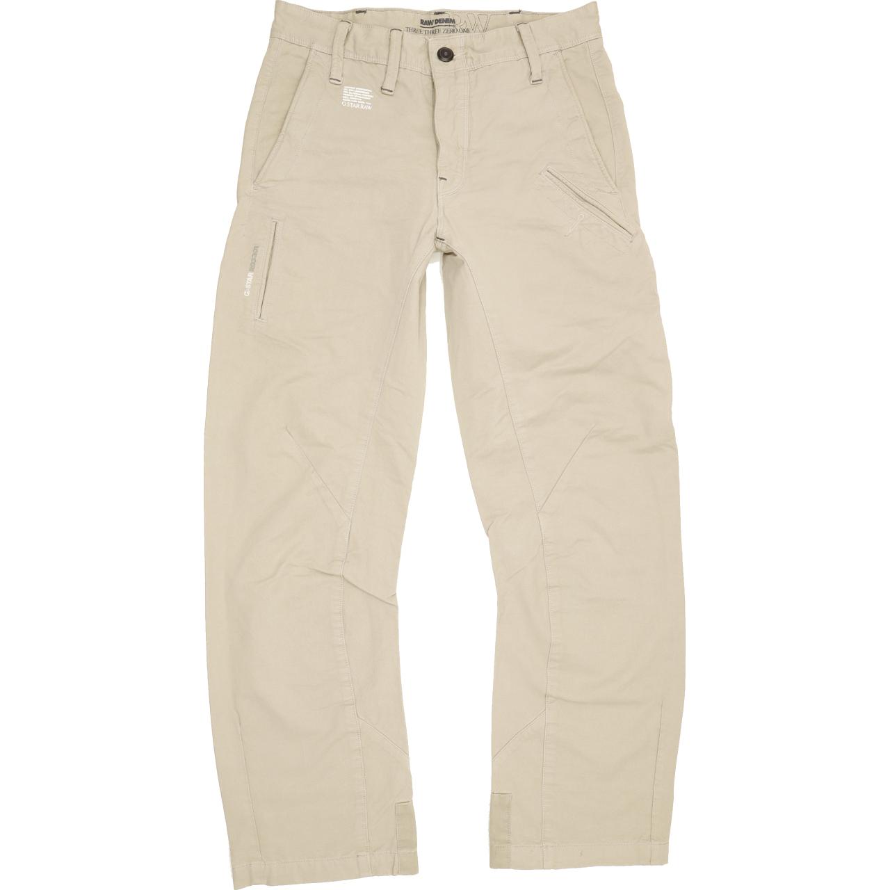 G-Star 3D Multi Pant Men Beige Straight Regular Jeans W28 L29