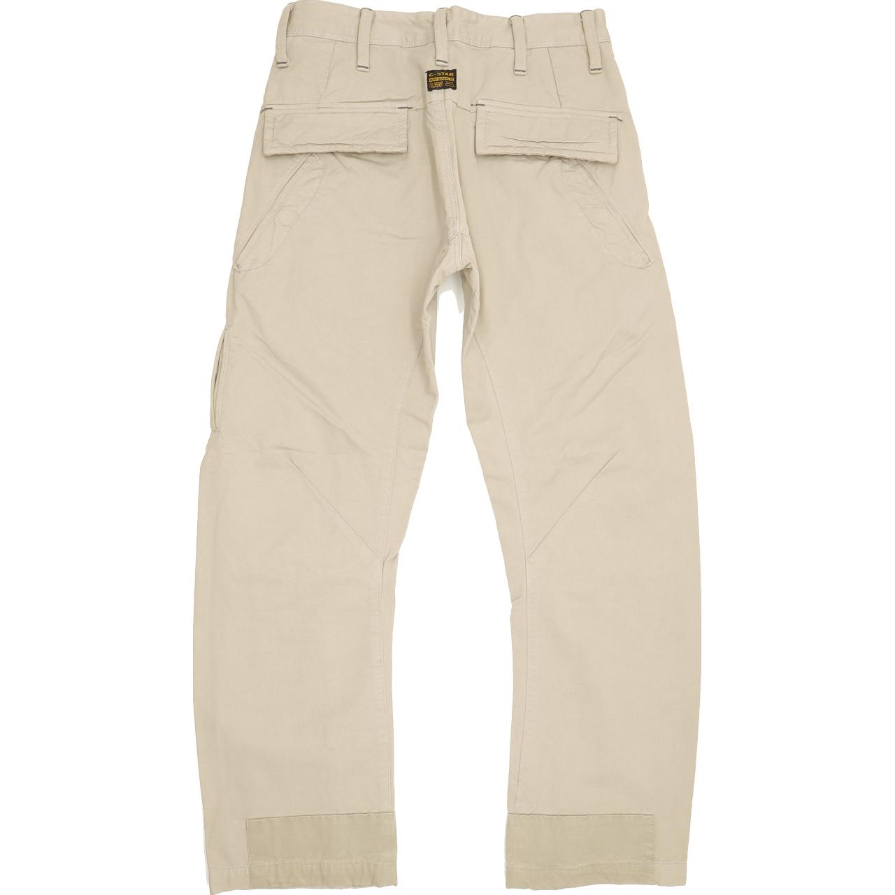 G-Star 3D Multi Pant Men Beige Straight Regular Jeans W28 L29