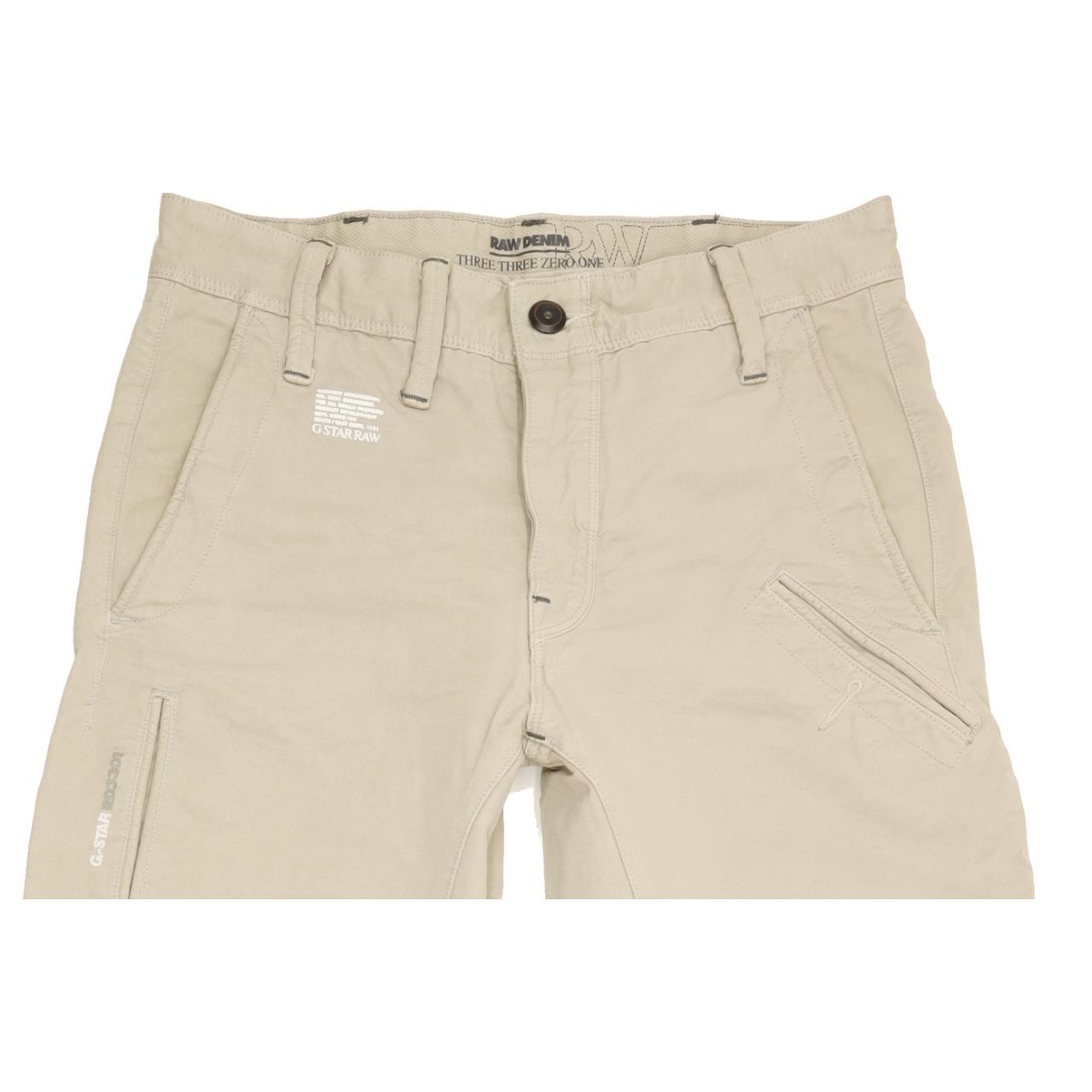 G-Star 3D Multi Pant Men Beige Straight Regular Jeans W28 L29