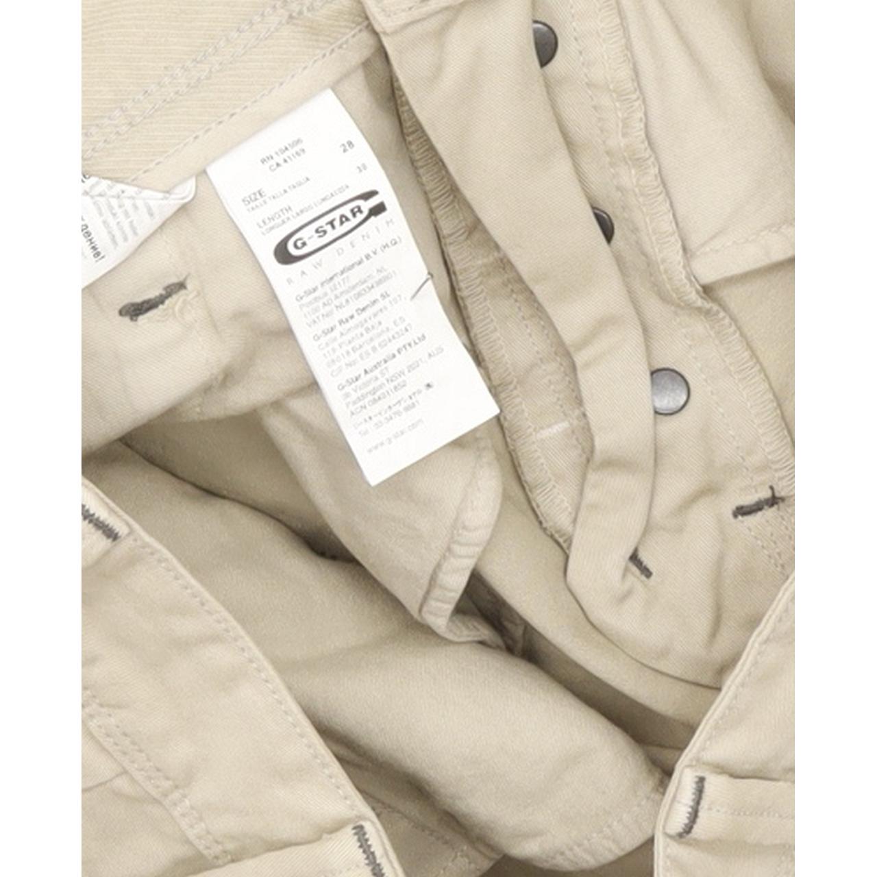 G-Star 3D Multi Pant Men Beige Straight Regular Jeans W28 L29