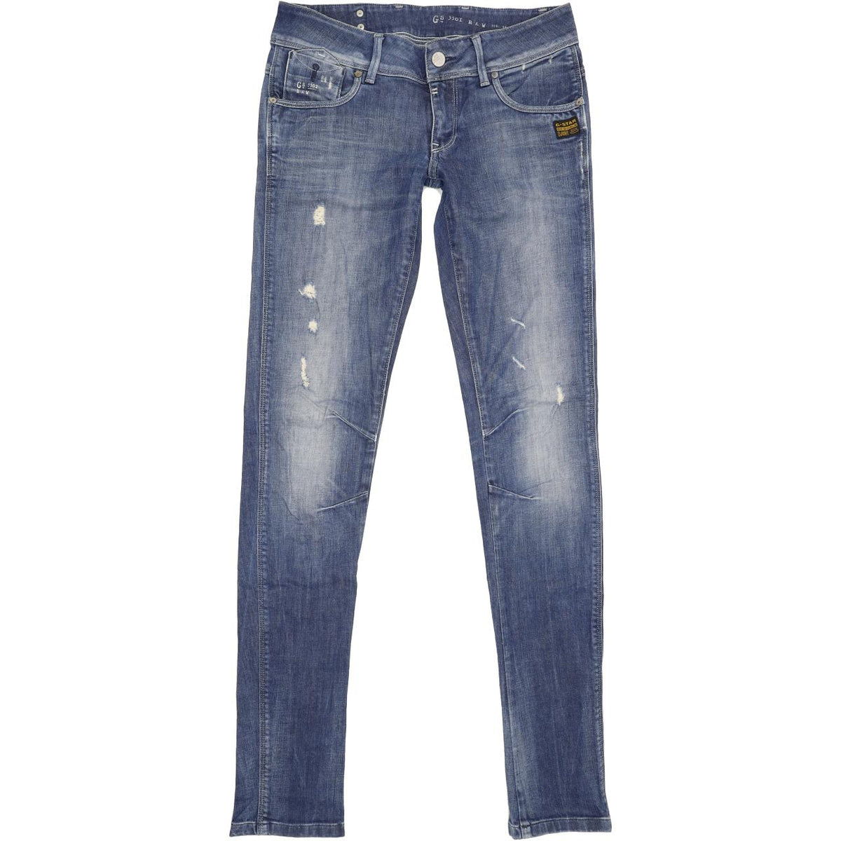 G-Star Fender Women Blue Skinny Slim Stretch Jeans W29 L35