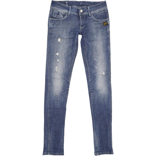 G-Star Fender Women Blue Skinny Slim Stretch Jeans W29 L35