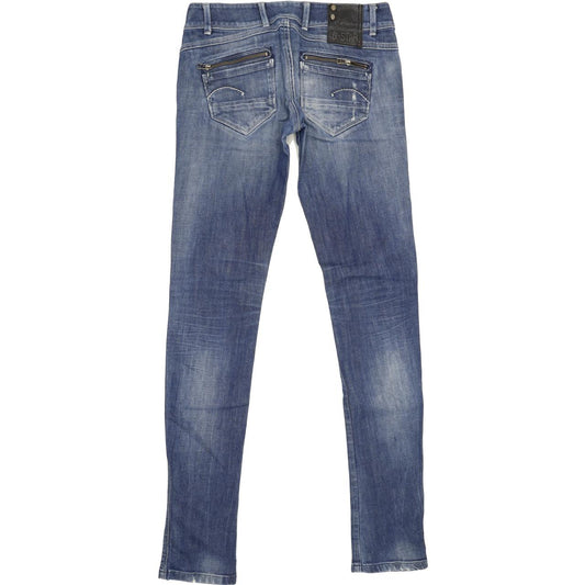 G-Star Fender Women Blue Skinny Slim Stretch Jeans W29 L35