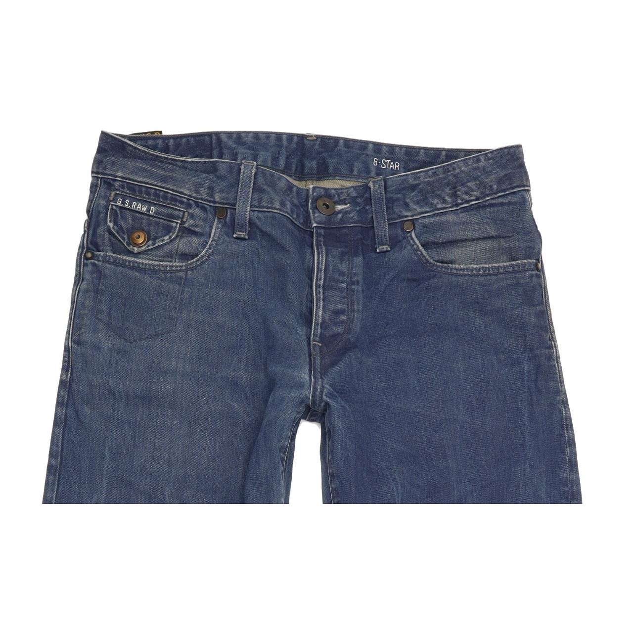 G-Star Morris Men Blue Straight Slim Jeans W31 L32