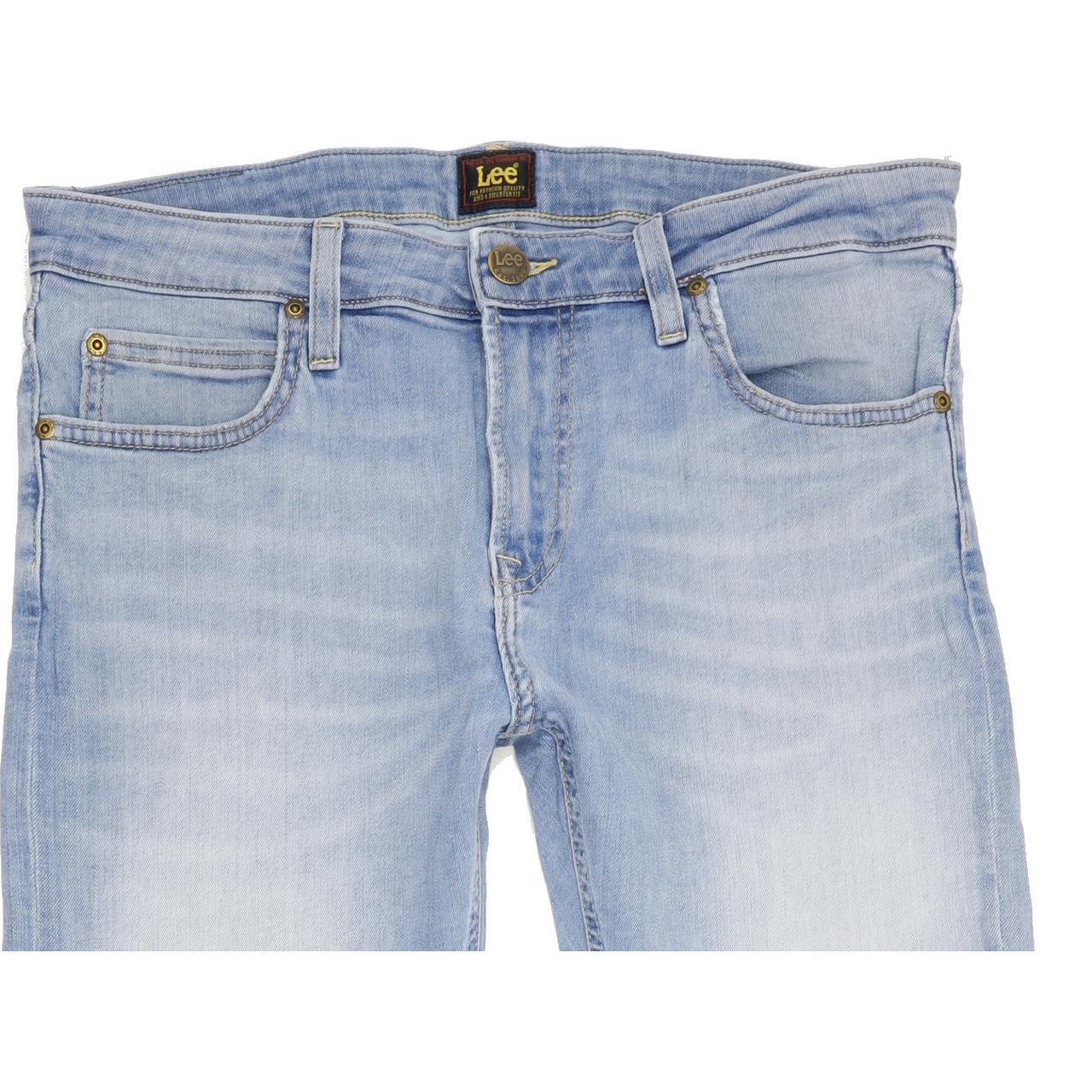 Lee Malone Women Blue Straight Slim Stretch Jeans W32 L29