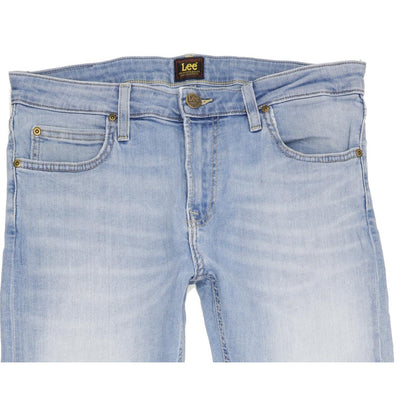 Lee Malone Women Blue Straight Slim Stretch Jeans W32 L29
