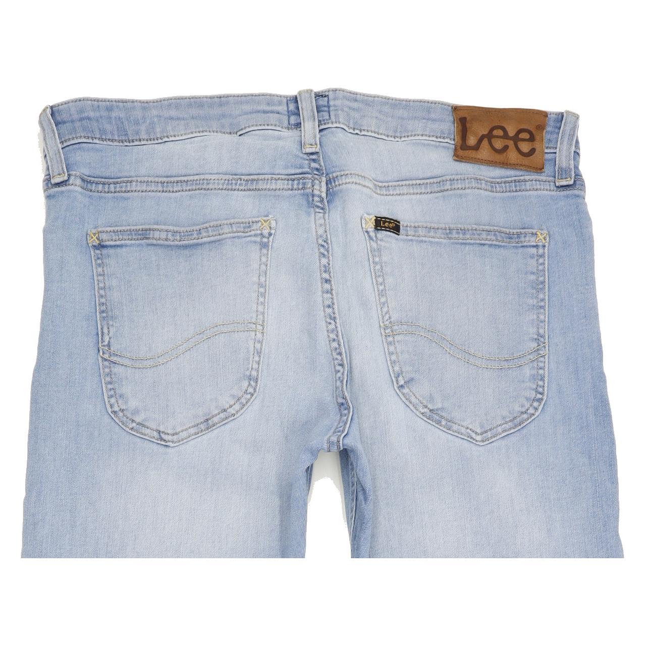 Lee Malone Women Blue Straight Slim Stretch Jeans W32 L29